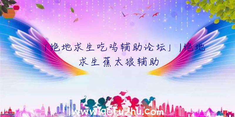 「绝地求生吃鸡辅助论坛」|绝地求生蕉太狼辅助